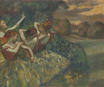 Pre Malerei - Vier Tänzer Impressionismus Ballett Tänzerin Edgar Degas